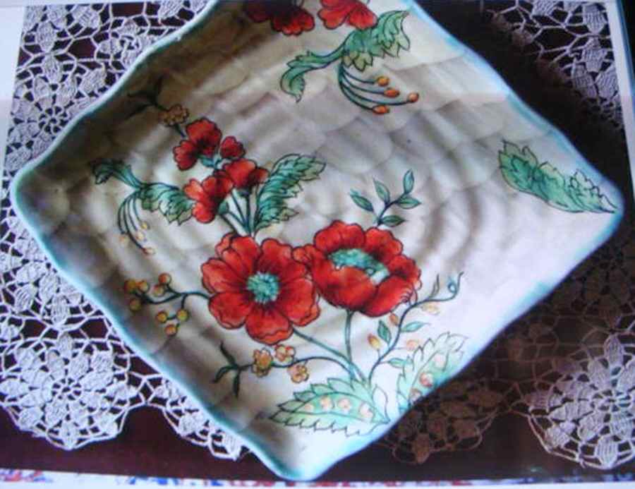 Poppy Luncheon Plate by Maxcera Corp-1
