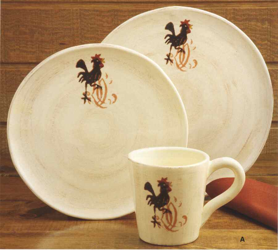 Galo Preto Dinner Plate by Casafina-1