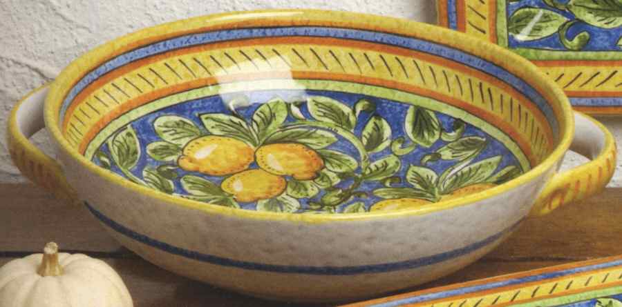 Limoncello 12" Large Salad Serving Bowl by Casafina-1