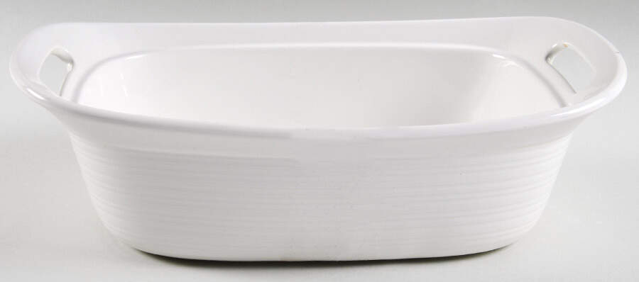 Etch White Linen 2.5 Quart Rectangular Casserole No Lid by Corning Corelle-1