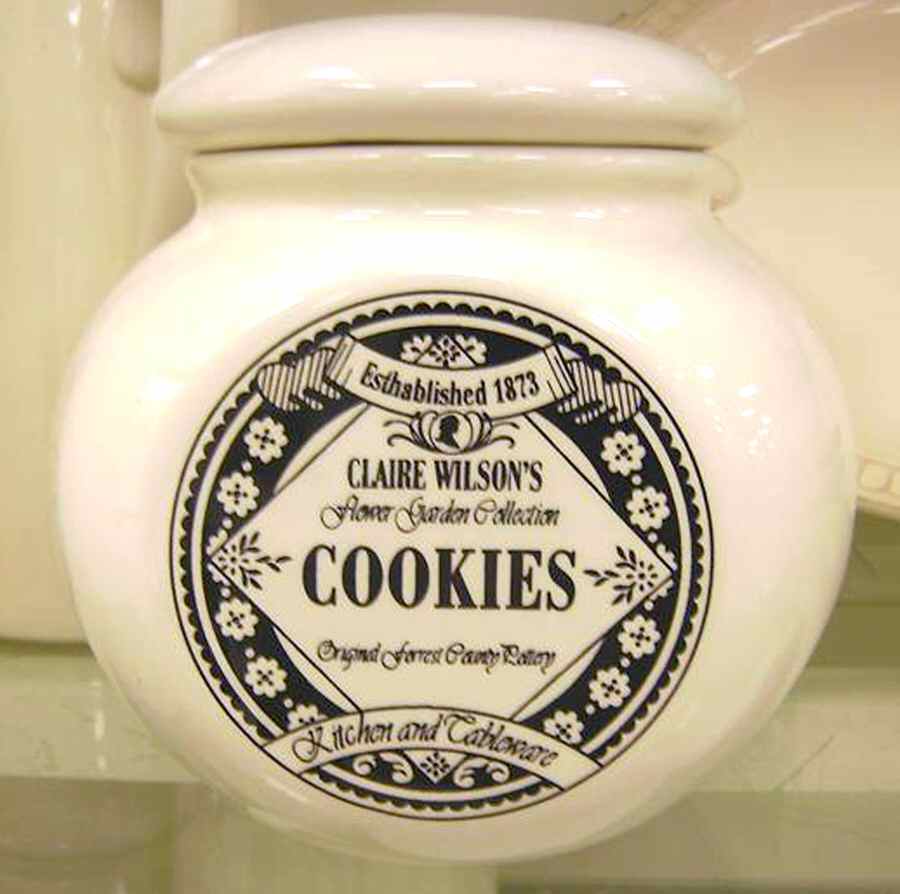 Flower Garden Collection Cookie Jar & Lid by China (Made in China)-1