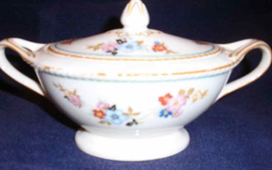 CRP208 Sugar Bowl & Lid by Crown Potteries-1