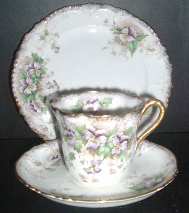 3314 Flat Cup & Saucer Set by Chapman's (England)-1
