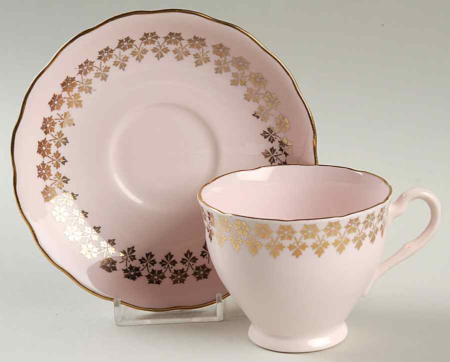 CLC98 Footed Cup & Saucer Set by Colclough-1