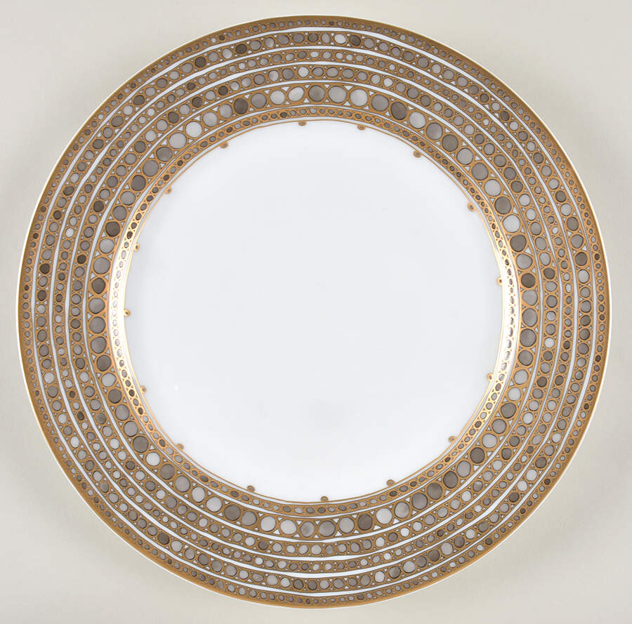 Syracuse Taupe Dinner Plate by Charles Field Haviland-1