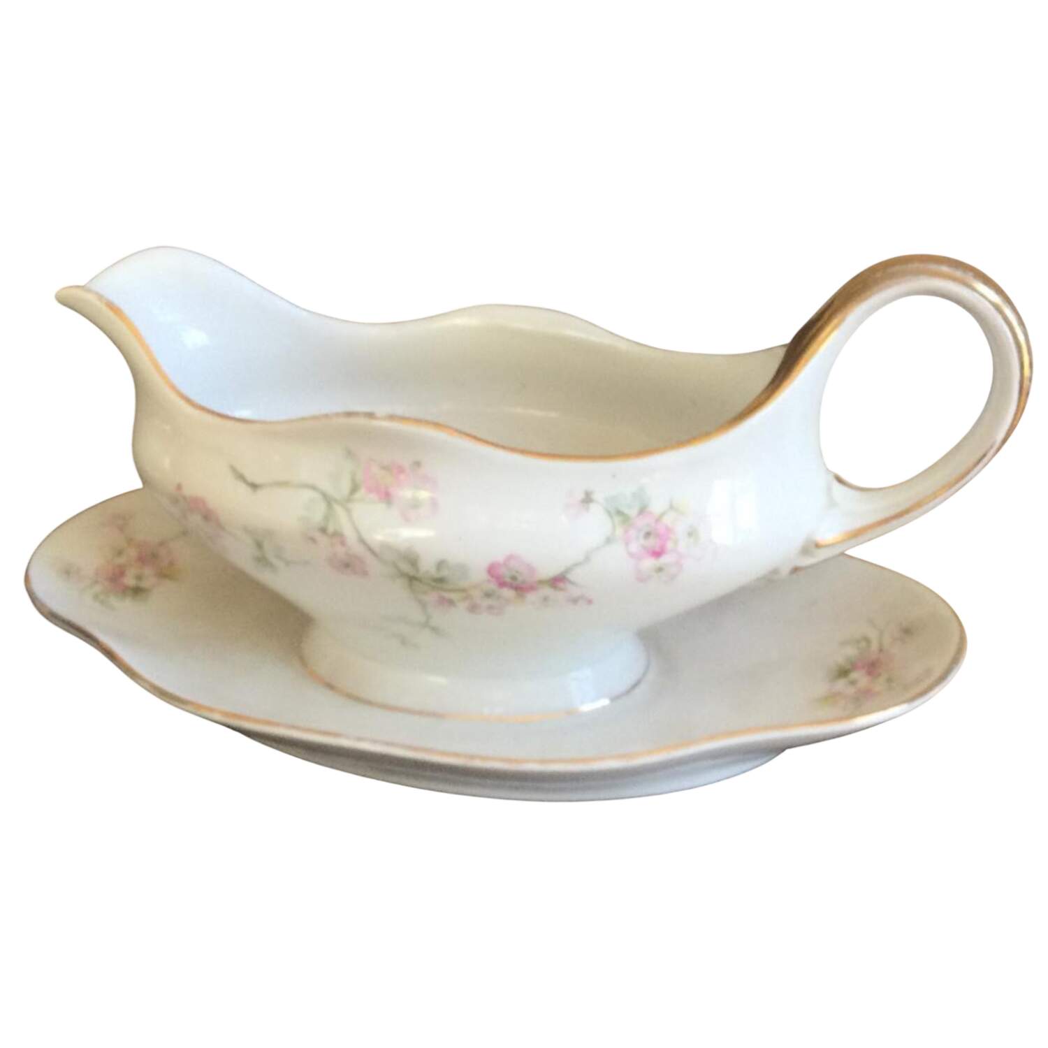 CTI212 Gravy Boat with Attached Underplate by Carl Tielsch-1