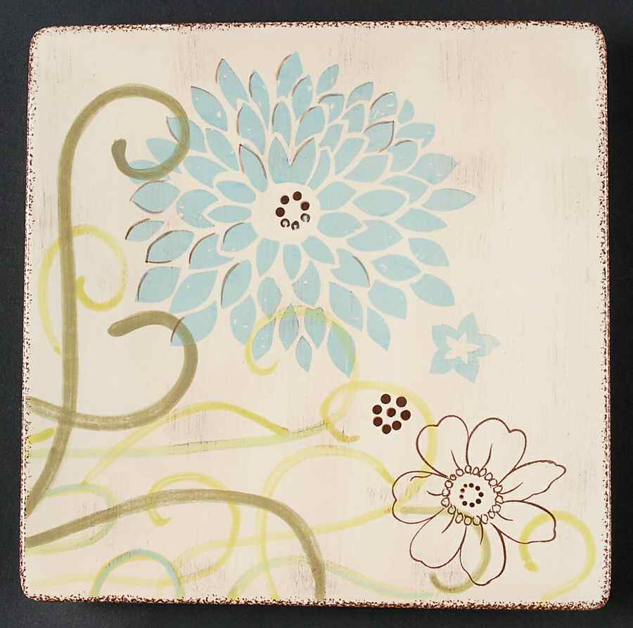 Damask Dot Salad Plate by Clay Art-1