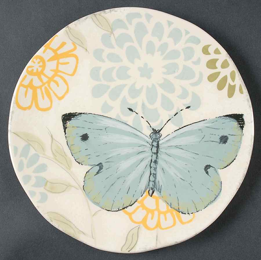 Garden Flight Salad Plate by Clay Art-1