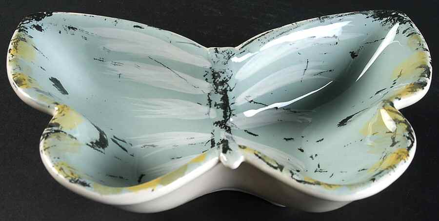 Garden Flight Figural Dip Bowl by Clay Art-1