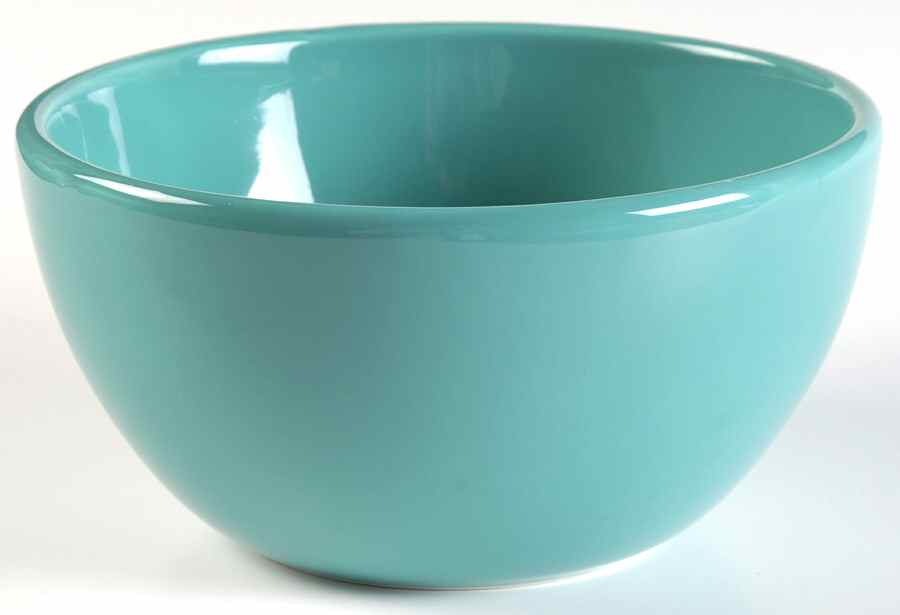 Floral Stripe Accent Soup/Cereal Bowl by Clay Art-1