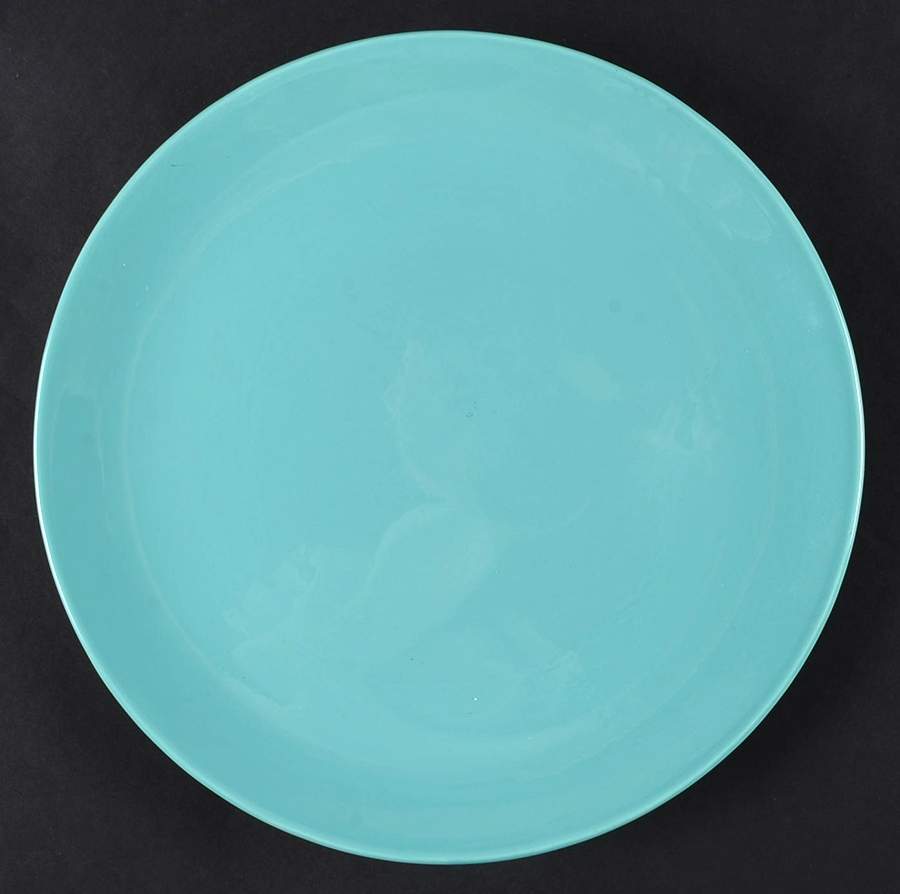 Floral Stripe Accent Dinner Plate by Clay Art-1