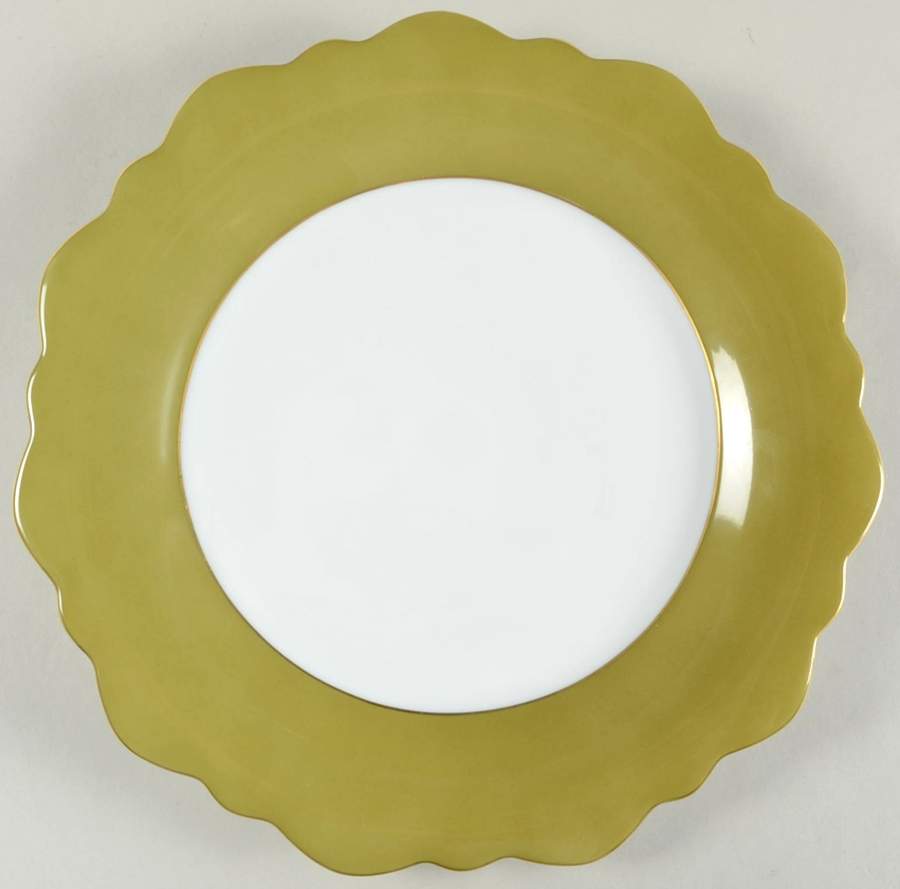 Samoa Automne Amande (Almond) Round Service Plate (Charger) Chop Plate by Jean Louis Coquet-1