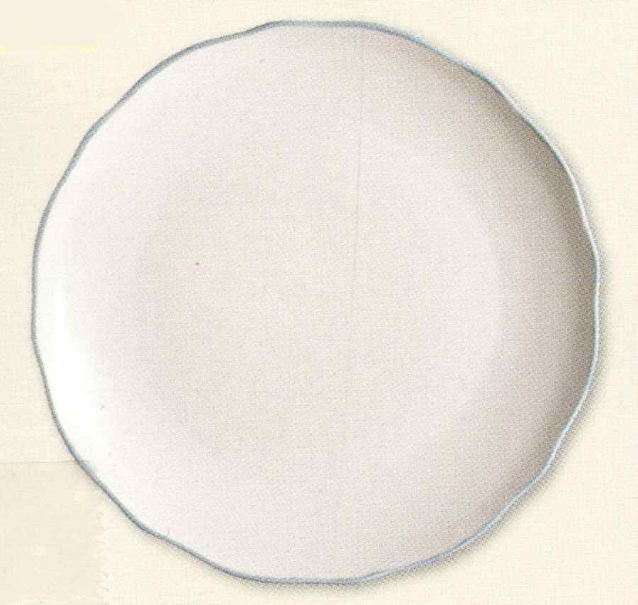 Fluted Blue Coupe Dinner Plate by Churchill-1