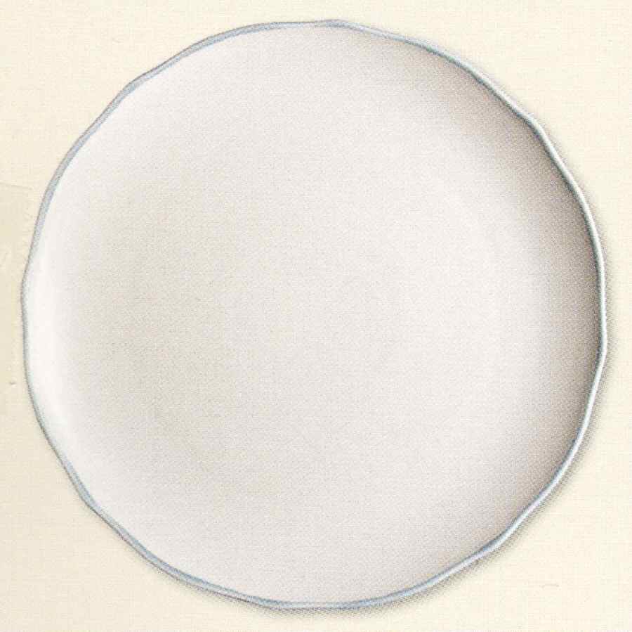 Fluted Blue 12" Chop Plate (Round Platter) by Churchill-1