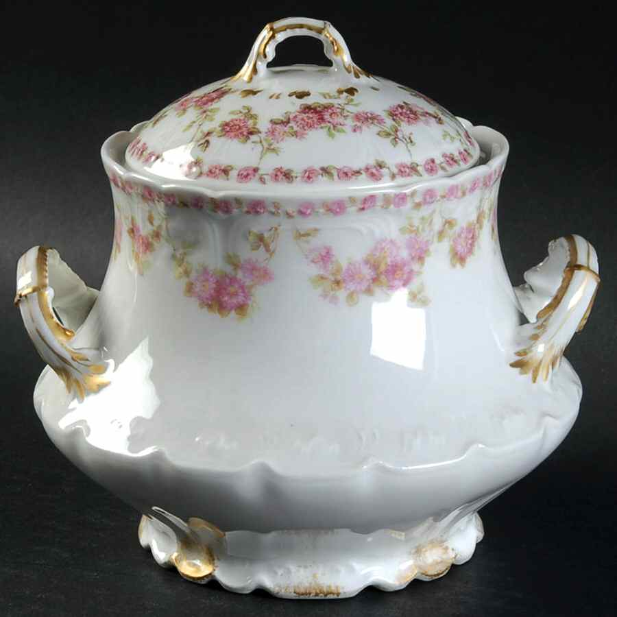 Schleiger 195-5 Sugar Bowl & Lid by Charles Field Haviland-1