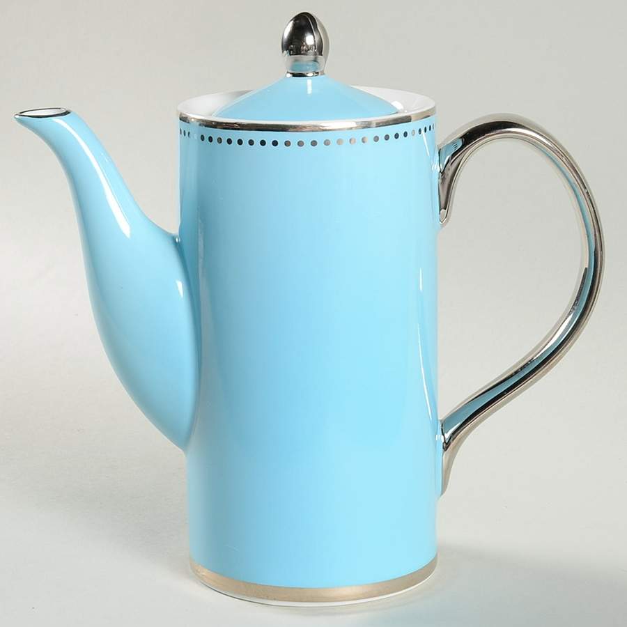 Lauderdale Tea/Coffee Pot & Lid by Darbie Angell (Cru Dinnerware)-1