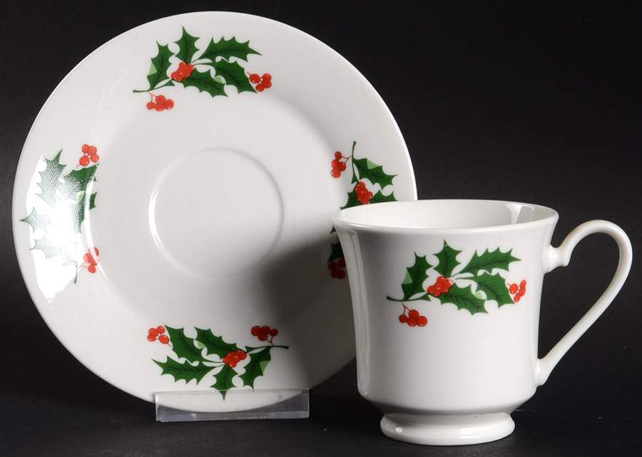 CX537 Footed Cup & Saucer Set by China (Made in China)-1