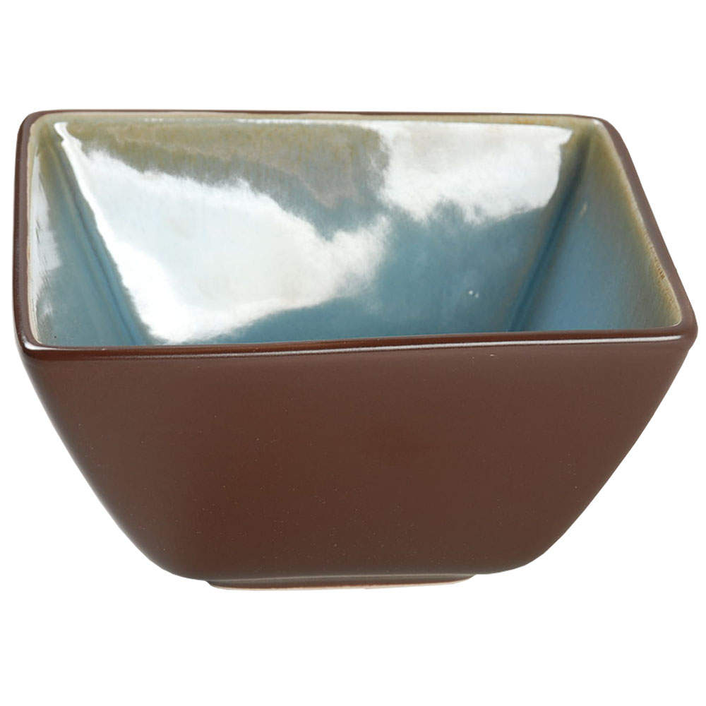 Reactive Blue Square Soup/Cereal Bowl by The Cellar (China)-1