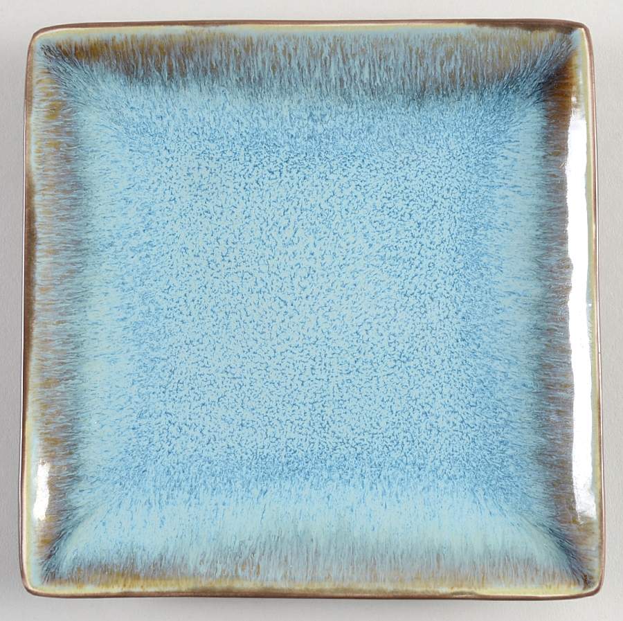 Reactive Blue Square Bread & Butter Plate by The Cellar (China)-1