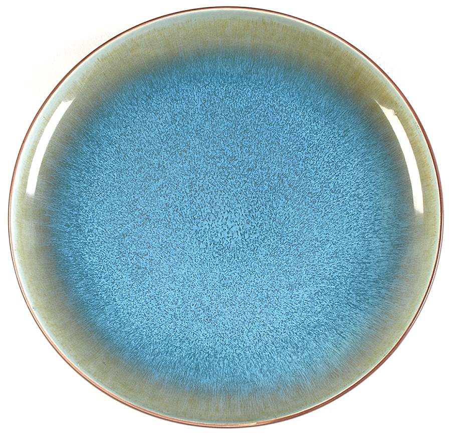 Reactive Stackable Blue Dinner Plate by The Cellar (China)-1