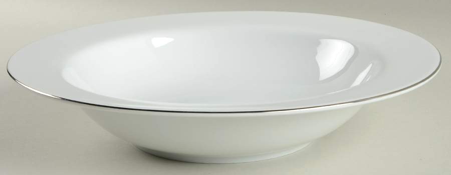 Grand Buffet Platinum-Fine Line 12" Pasta Serving Bowl by Charter Club-1
