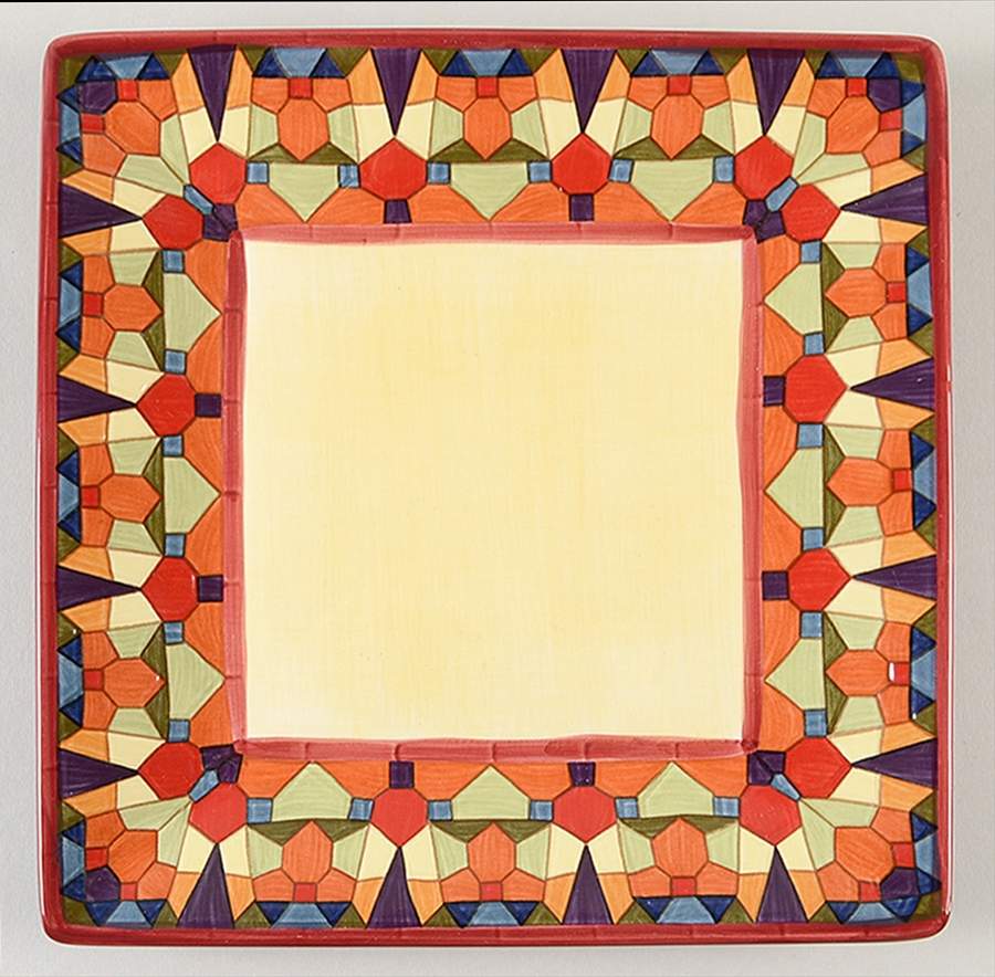 Mosaica Square Salad Plate by Corsica Home-1