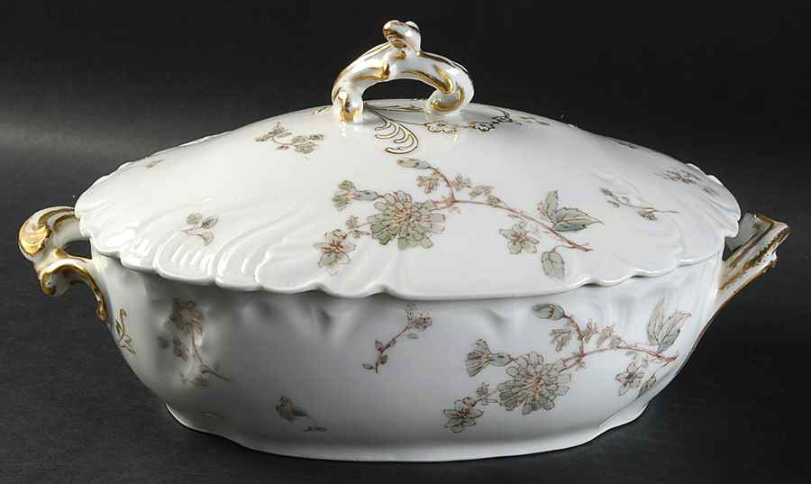 CHF1582 Oval Covered Vegetable by Charles Field Haviland-1