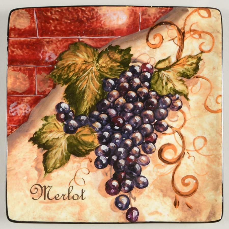 Wine Cellar Square Salad Plate by Certified International-1
