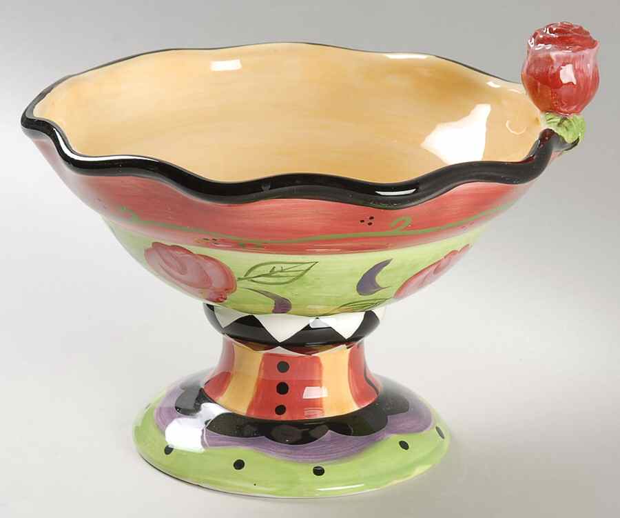 Rose Garden Round Compote (Height X Width) by Certified International-1