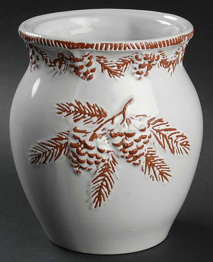 Pine Cone Biscuit Barrel No Lid by Certified International-1