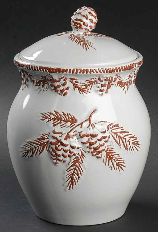 Pine Cone Biscuit Barrel & Lid by Certified International-1