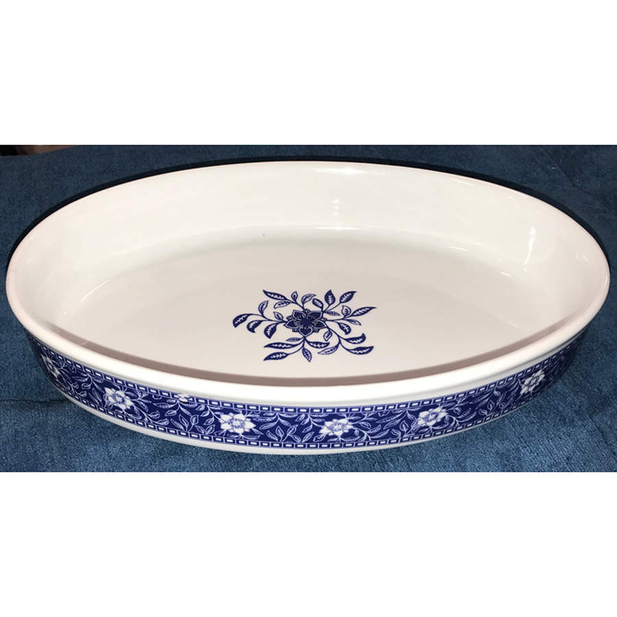 Revival Blue 11" Oval Baker by BIA Cordon Bleu-1