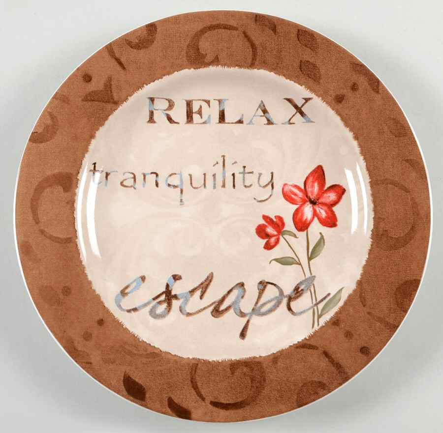 Earthly Inspirations Salad Plate by Casa Moda-1