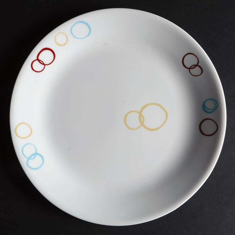 Circles (Rim, Corelle) Dinner Plate by Corning Corelle-1
