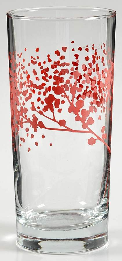 Falling Leaves Red 16 Oz Glassware Highball by The Cellar (China)-1