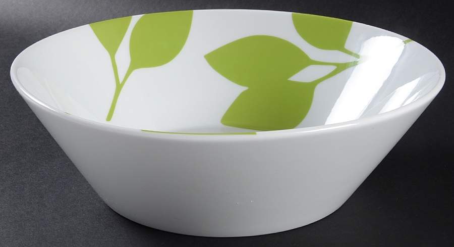 Lots of Leaves 9" Round Vegetable Bowl by The Cellar (China)-1