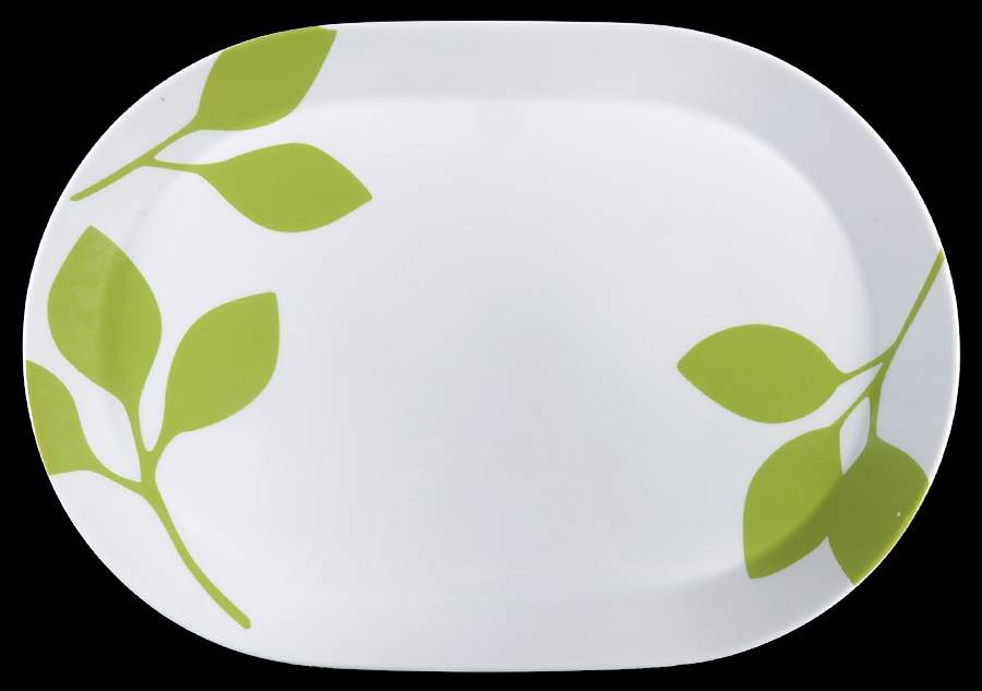 Lots of Leaves 15" Oval Serving Platter by The Cellar (China)-1