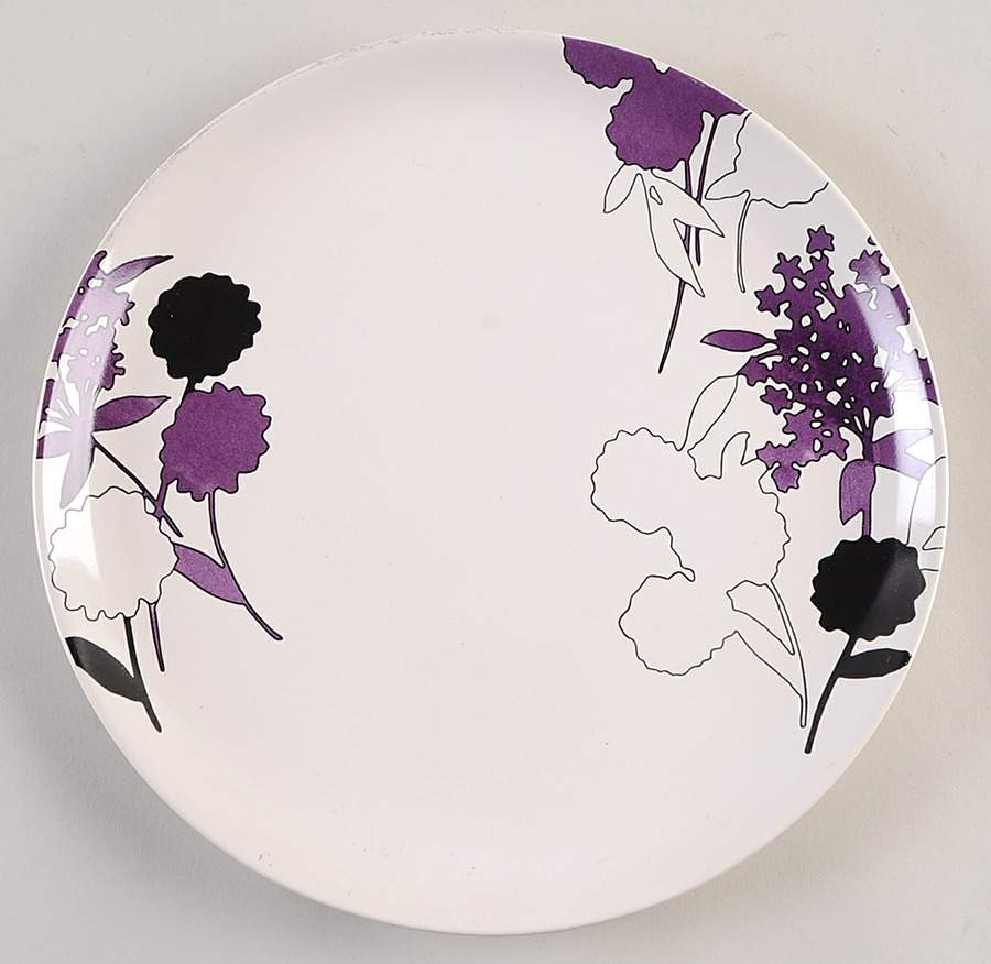 Coupe Violet Decal Dinner Plate by The Cellar (China)-1