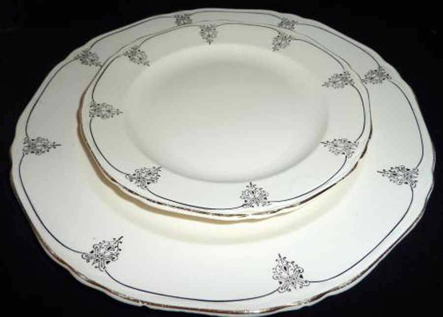 56057 Dinner Plate by Crown Potteries-1
