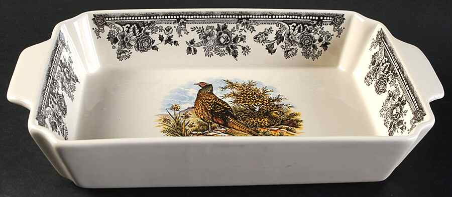 Vintage Game 11" Rectangular Baker by Churchill-1