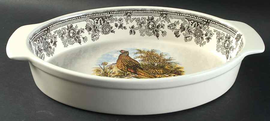 Vintage Game 14" Oval Baker by Churchill-1