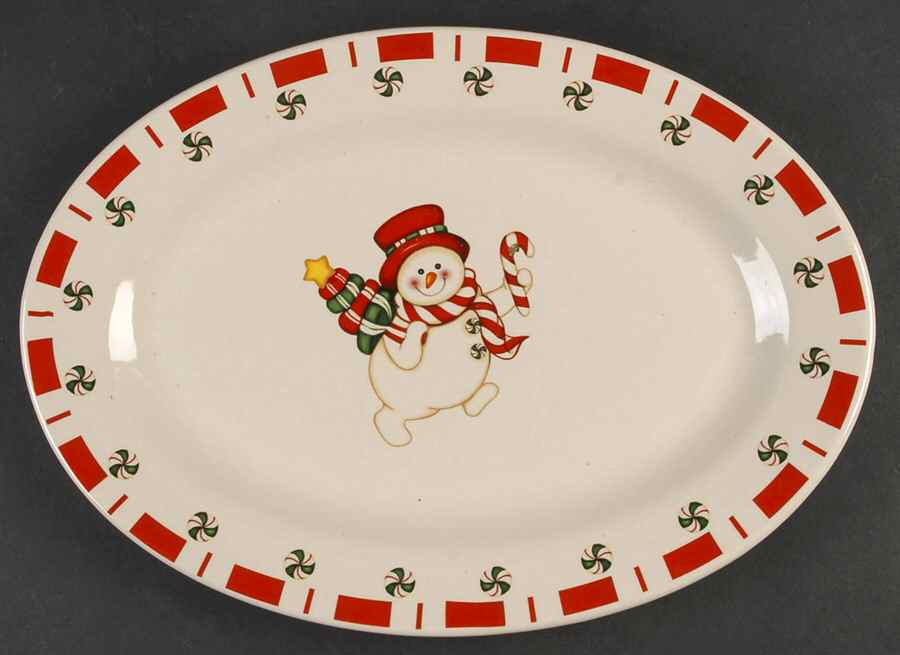 CX545 14" Oval Serving Platter by China (Made in China)-1