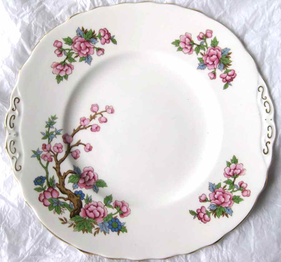 6346 Handled Cake Plate by Colclough-1