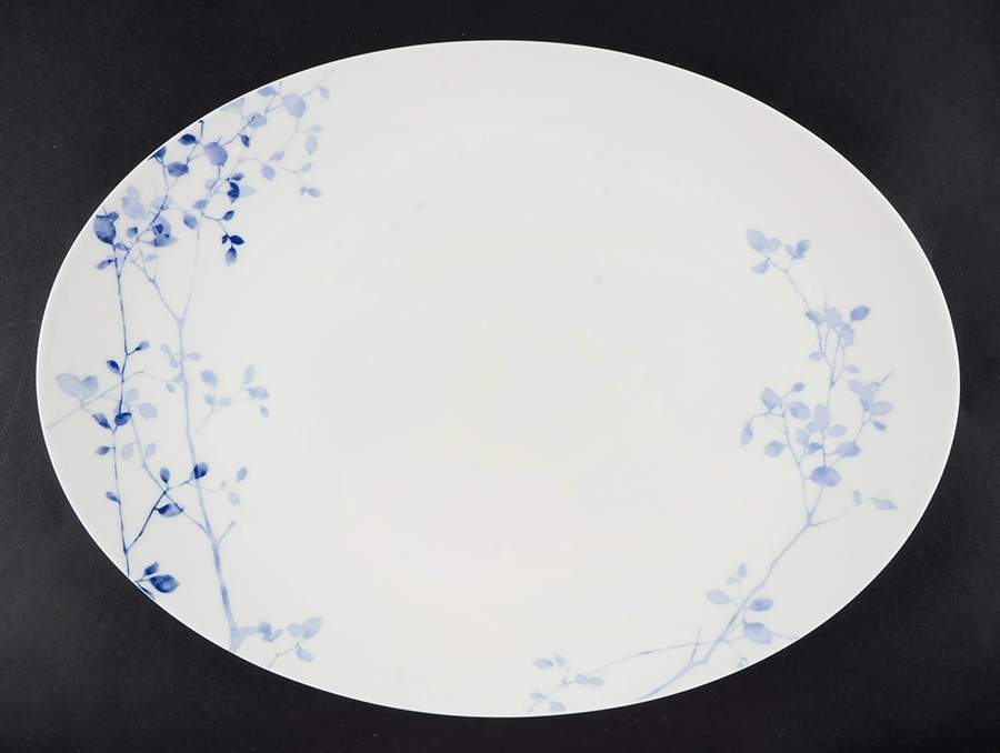 Kiri 15" Oval Serving Platter by Crate & Barrel-1