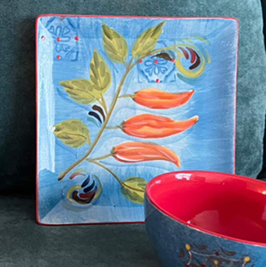 Santa Fe (Kate McRostie) Square Salad Plate by Certified International-1