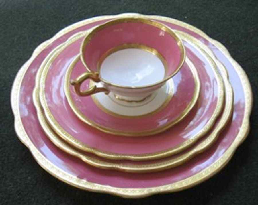 6519-E (Red) Footed Cup by Coalport-1