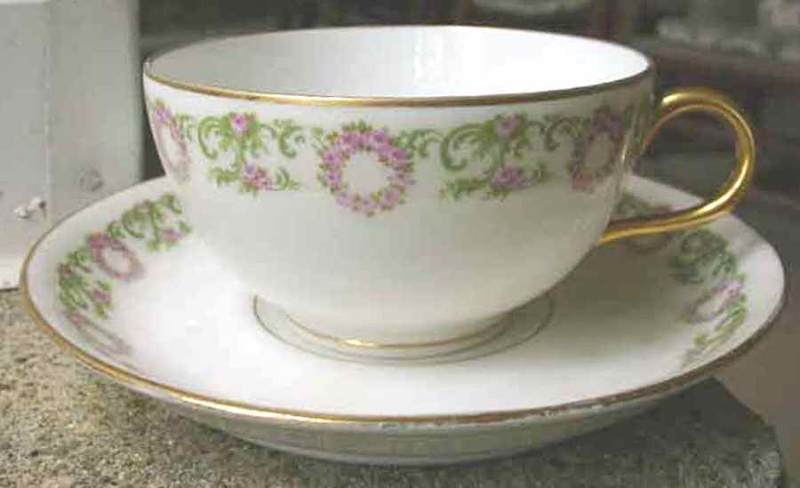 CMT133 Footed Cup & Saucer Set by Charles Martin-1
