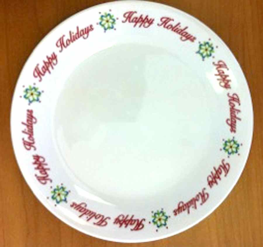 Holiday Fun Luncheon/Salad Plate by Corning Corelle-1