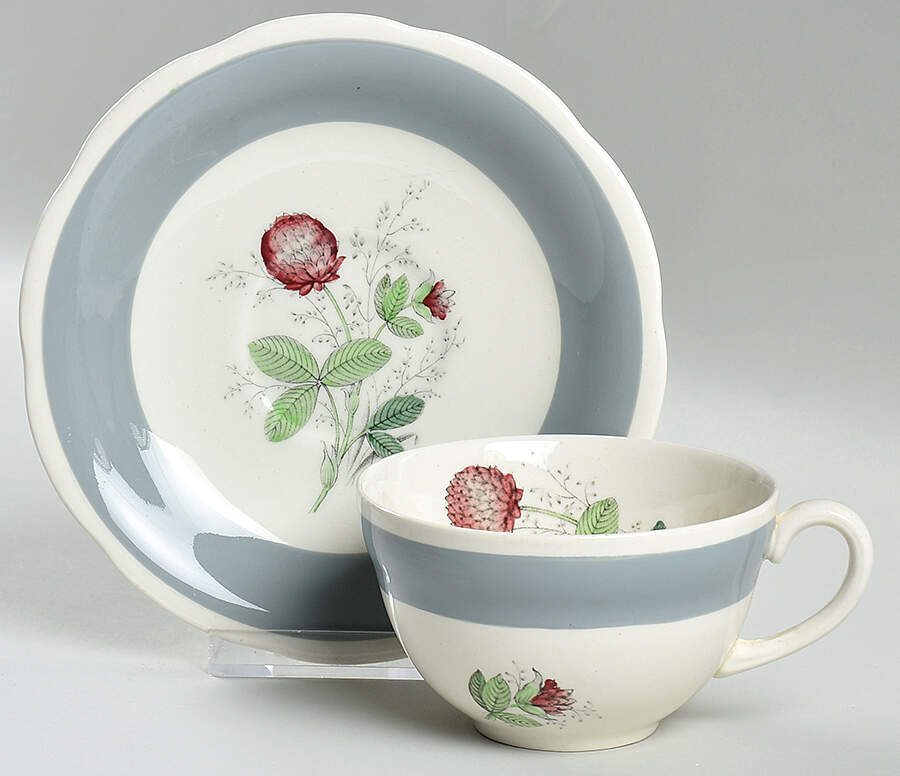 CRD239 Flat Cup & Saucer Set by Crown Ducal-1