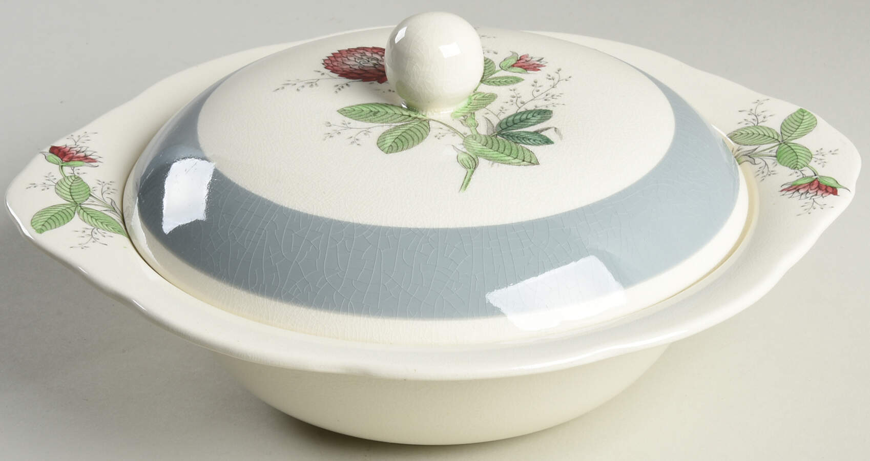 CRD239 Round Covered Vegetable by Crown Ducal-1